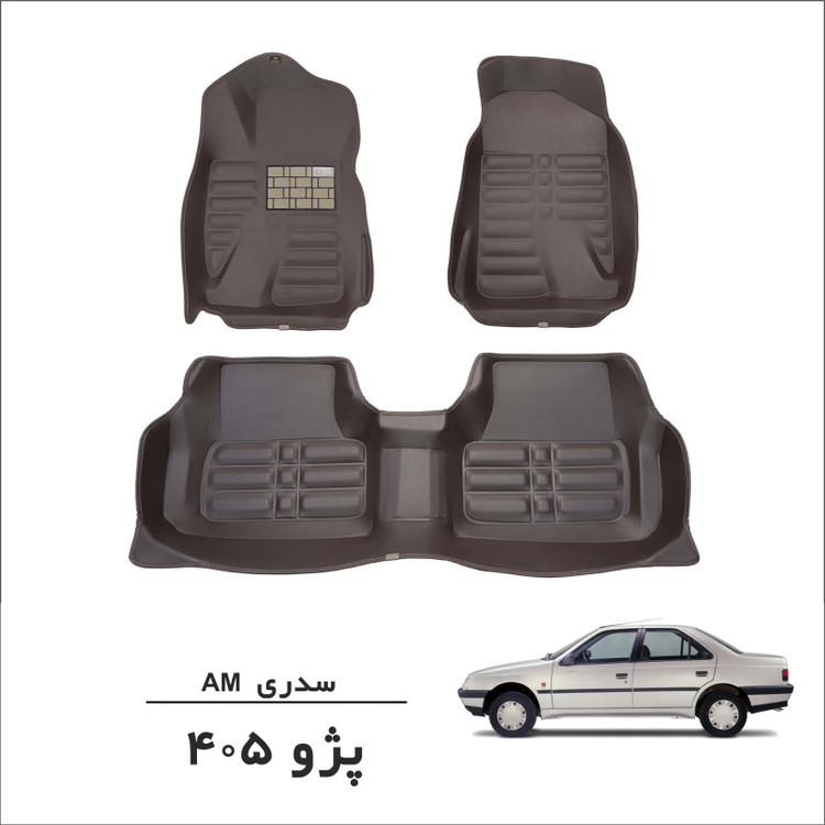 کفپوش سه بعدی پژو 405 سدری
