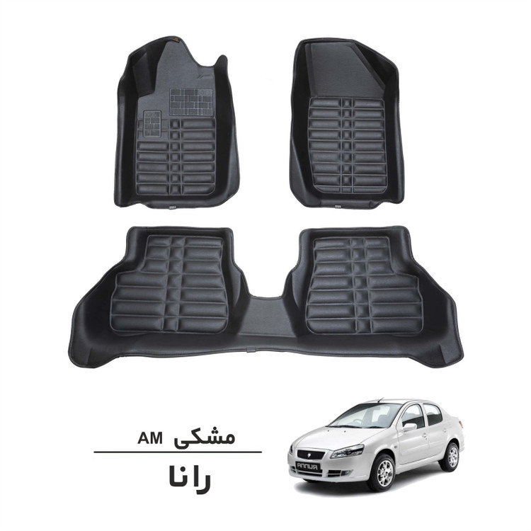 کفپوش سه بعدی رانا مشکی