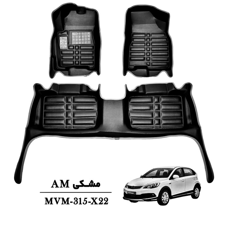 کفپوش سه بعدی ام وی ام ۳۱۵ ایکس ۲۲ مشکی