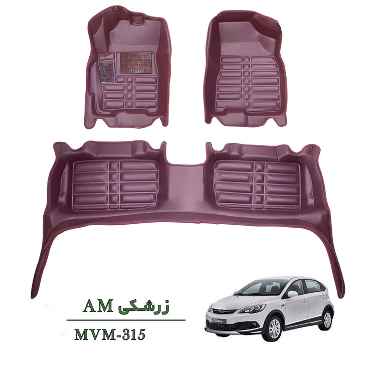کفپوش سه بعدی ام وی ام ۳۱۵ ایکس ۲۲ زرشکی