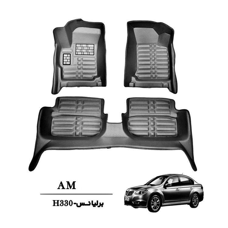 کفپوش سه بعدی خودرو برلیانس H330-320 مشکی